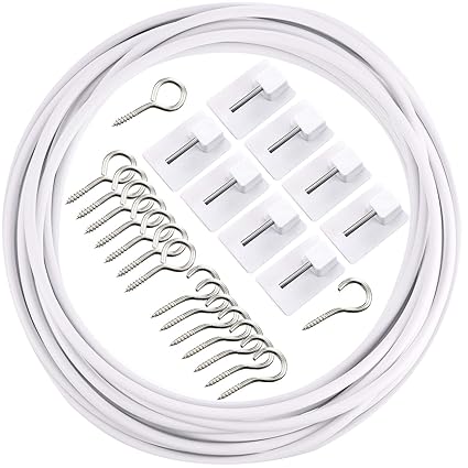 Shappy Curtain Wire With Self Adhesive Hooks Hooks And Eyes For