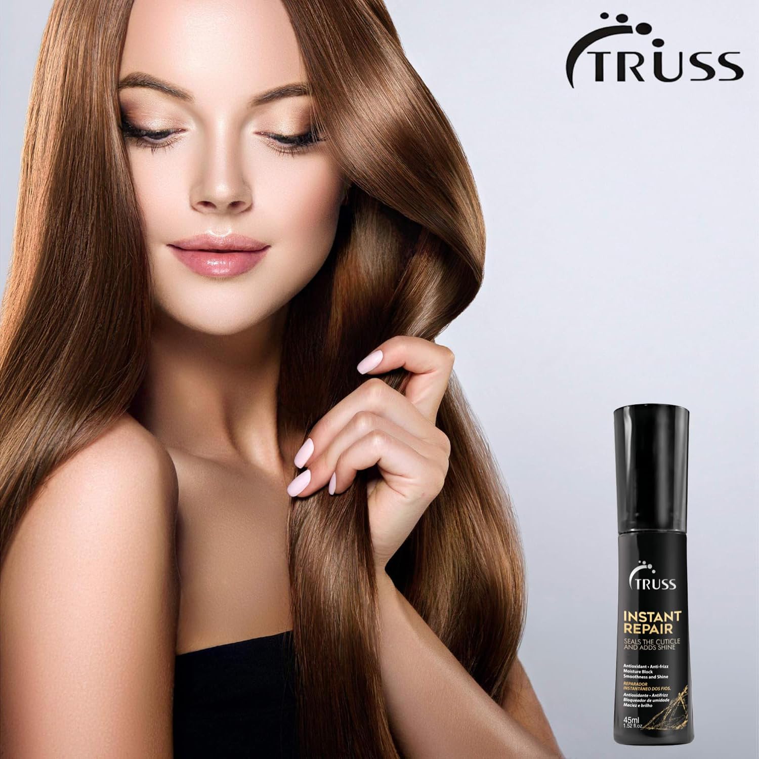 Truss Instant Repair - Daily Leave-In Hair Protector and Humidity Blocker - Seals Split Ends, Leaving Hair Shiny and Silky Soft