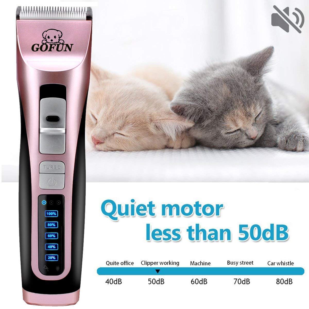 Hundeschermaschine 3 Gang Turbo 5500RPM 6500RPM 7100RPM