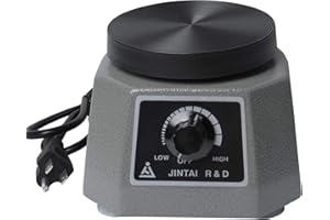 KETOFA 4″ Lab Vibrator, 100 W Oscillator, Knob Speed Control, Efficient Bubble Removal for Plaster, Epoxy Resin,Gypsum Mixing Machine