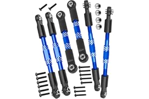 RCYouHott RC Aluminum Turnbuckles Camber Links Upgrades Part for 1/10 Slash/Rustler/Stampede/Jato/Hoss 4X4 4WD VXL,Turnbuckles Camber Links Hops Up,Navy Blue (#9027#9028#9029)
