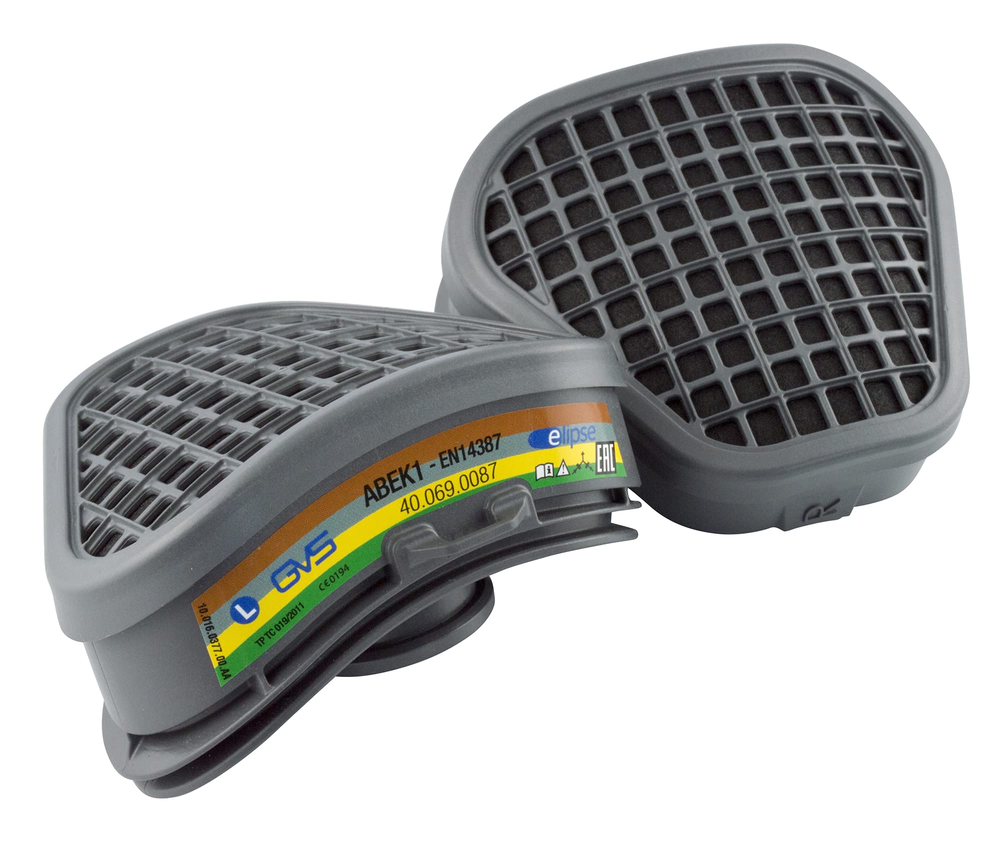 GVS SPR489 Pair of ABEK1 Filters for Multiple Gases and Vapours