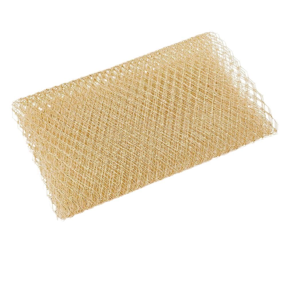 OLYCRAFT 3M Gold Veil Neting Fabrics 260mm Wide Bridal Wedding Veil Net Birdcage Veil Netting Fascinator Millinery Netting Fabric Mesh Fabric for Bride's Headdress Veil Making