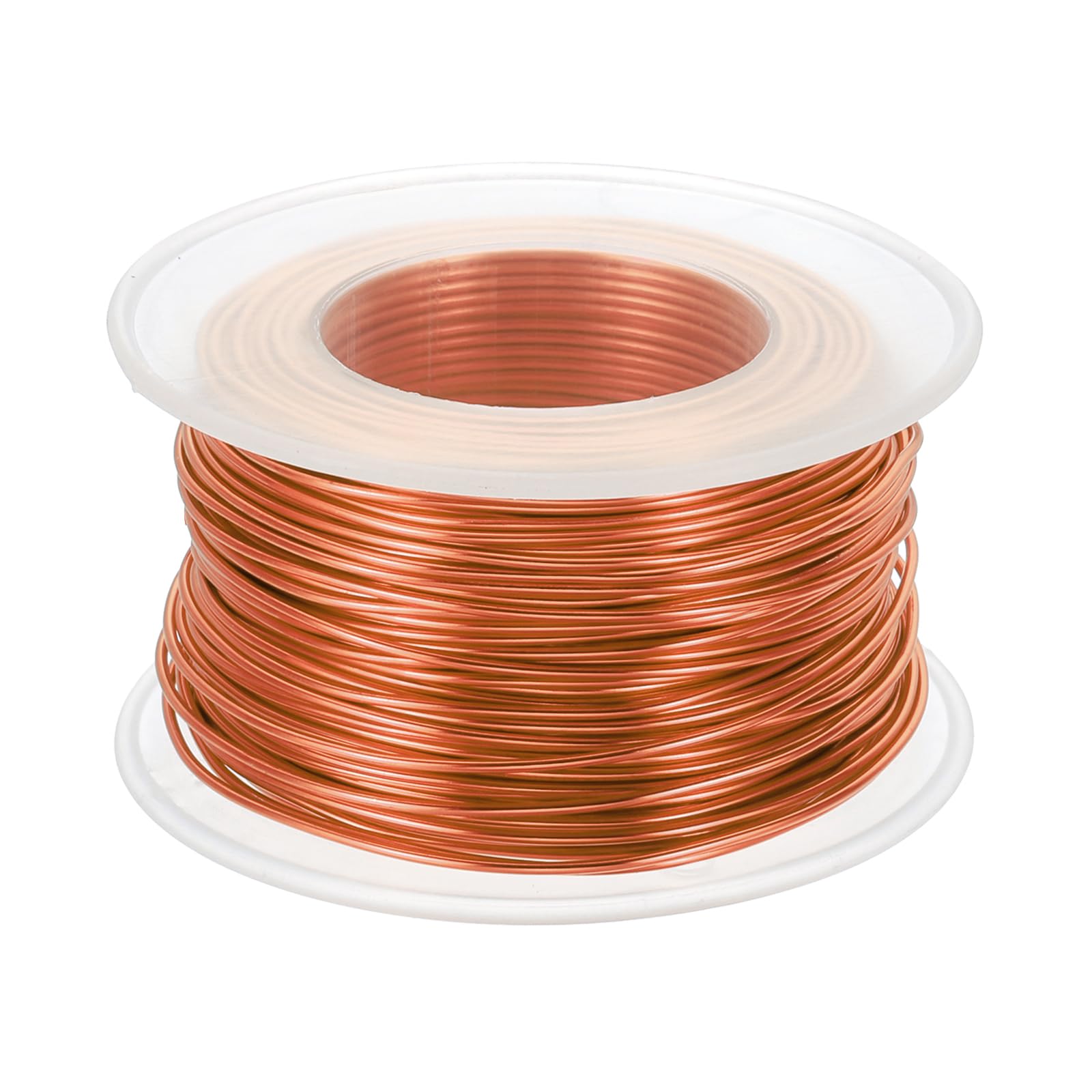 PATIKIL 18 Gauge 1mm Aluminum Craft Wire, 98.4 Ft Metal Wire Armature Bendable Wire for Jewelry Making Metal Wrap DIY, Orange