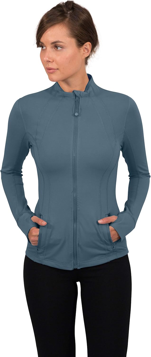 90 Degree By Reflex Women’s Lightweight, Full Zip Running Track Jacket at  Women’s Clothing store