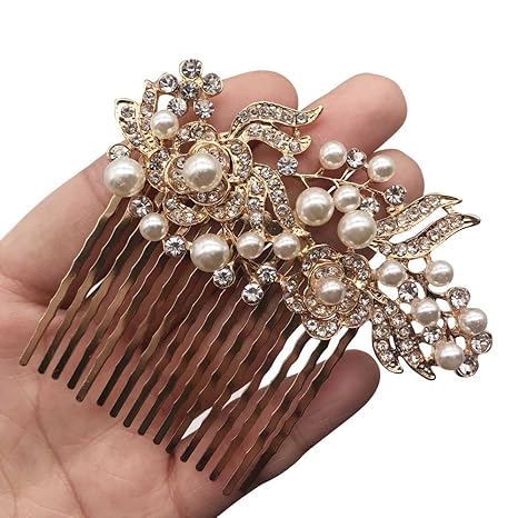 Buy Missgrace Bridal Rhinestone Flower Hair Comb Vintage Women
