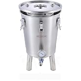 Fermentation tank with chiller for home brewing Stainless steel conical fermenter with cooling system Craft beer Brewery 17 gallon