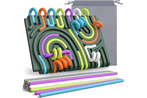 BUSOHA Sensory Activity Board Toy - 2025 New 3D Double-Sided Design Montessori Fidget Toy for Kids Travel Toys for Calming,Stress,Autism and ADHD,Gifts for Girls Boys Age 4 5 6