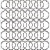 DICOSMETIC 100Pcs Round Linking Rings Stainless Steel Circle Connector Charm 10mm Open Bezel Circle Charms Hollow Ring Charms for DIY Bracelet Necklaces Earrings Jewelry Making