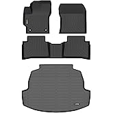 HAFIDI All Weather Car Floor Mats & Cargo Liner for Corolla Sedan 2020-2024 2025 2026(Include Hybrid) Custom Fit Full Set Accessories - Black (Not for Cross or Hatchback Model)