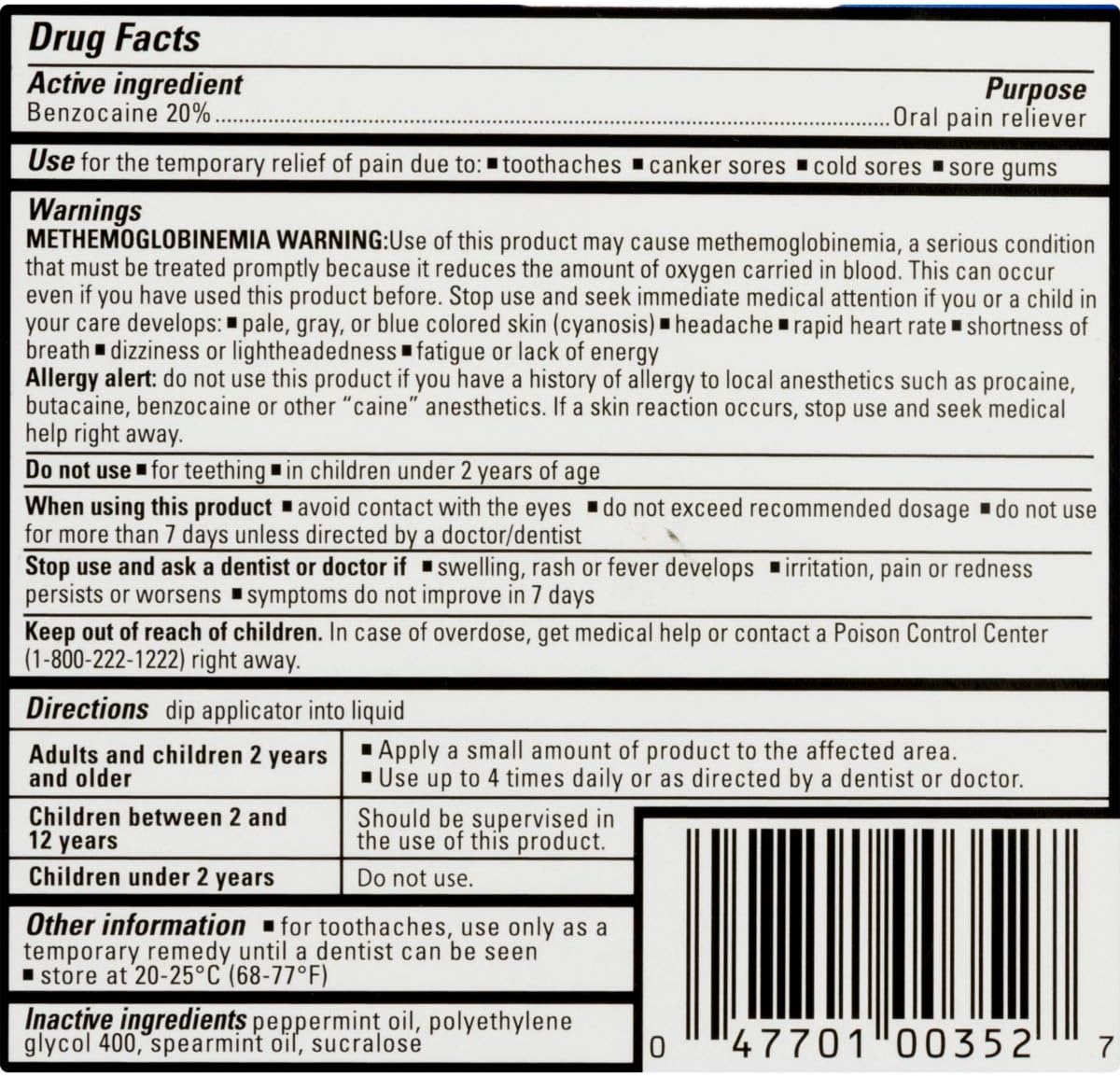 DenTek Instant Oral Pain Relief Maximum Strength Kit for Toothaches | 50 Count : Beauty
