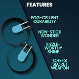 DREAMS 21 Egg Ring 2-Pack Stainless Steel with Anti-Scald Handle Non Stick view 4