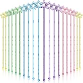 Capoda 20 Pcs Star Finger Pointers Classroom Reading Pointer Stick for Kids | Mini Hand Pointers, Plastic Princess Fairy Wands for Back to School Kindergarten Student Teacher Teaching Reading Supplies