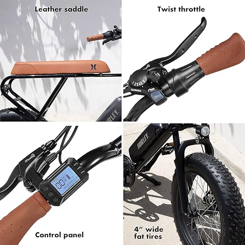 hurley mini swell electric bicycle Fat Tire Bike Mini Swell delivers 500 Watts/48 Volt Ride Assist Hurley Mini Swell E-Bike Blk