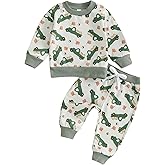 Amnnchya Toddler Girl Boy Halloween Outfit Baby Pumpkin Clothes Long Sleeve Halloween Sweatshirt Pants Fall Winter Set