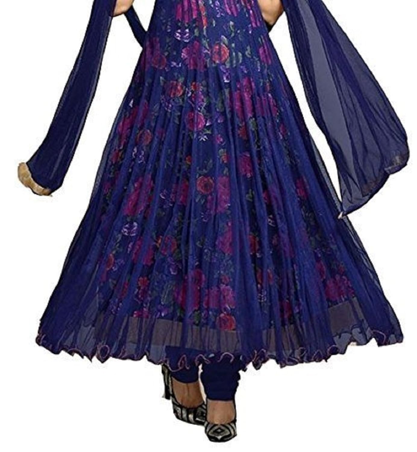 dhruv fab women's georgette printed anarkali gown(g-new18_blue_free size)