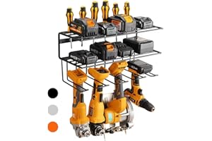 YueTong Heavy Duty Metal Wall Mount Tool Organizer, Black, 20 in