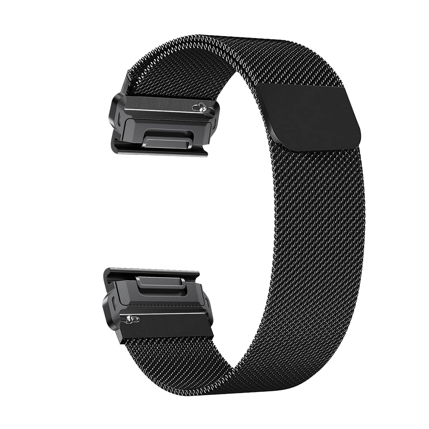 ZoRoll 22 mm Quickfit Metal Strap Compatible with Garmin Fenix E 47mm/Fenix 8 47mm/7 Pro/7/6 Pro/6/5, Stainless Steel Mesh Wristband, Replacement Band for Garmin Epix (Gen 2)/Epix - Silver (L)