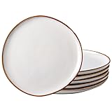 AmorArc Ceramic Plates Set of 6, 8.5 Inch Handmade