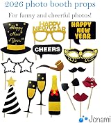 Jonami New Year's Eve 2026 XXL Decoration Set - Black & Gold view 4