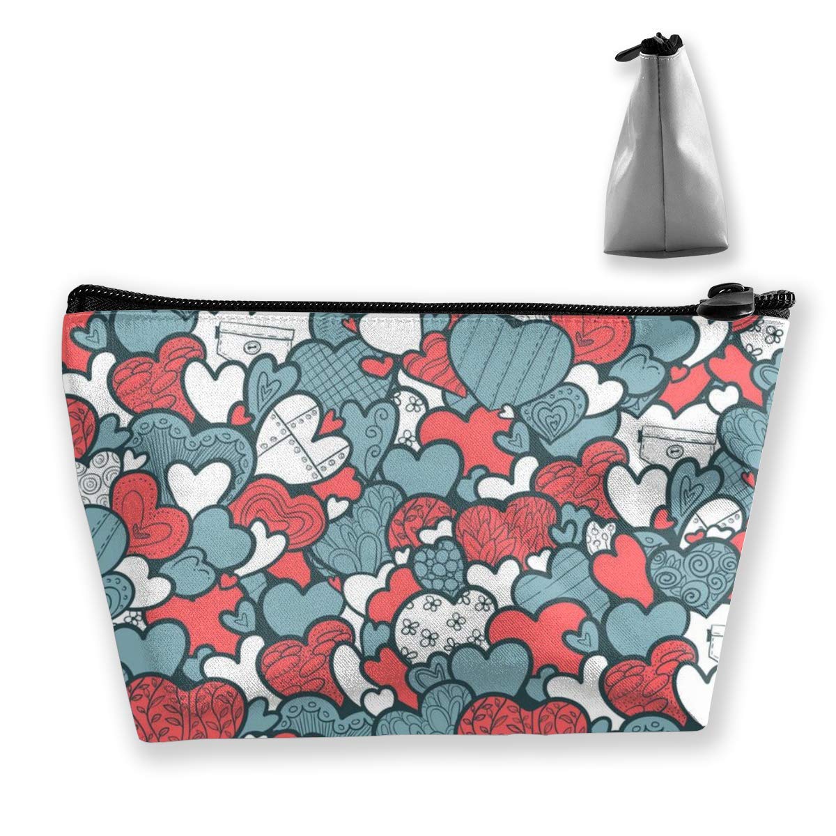 Best Clear Makeup Bag Heart Pattern