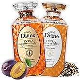 Moist Diane Keratin Shampoo and Conditioner Set for Women & Men, Anti-Frizz Shampoo & Conditioner with Argan Oil & Marine Protein from Japan; Silicone& Sulfate Free, EXTRA SMOOTH & STRAIGHT 30.4 Fl Oz