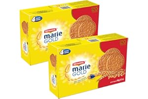 Britannia Marie Gold Cookies 21.16oz (600g) - Crispy Tea Time Snack - Delicious Grocery Cookies (Pack of 2)