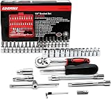 EGOFINE 46 Piece 1/4 Inch Drive Socket Set with Case and Quick Release Ratchet view 7
