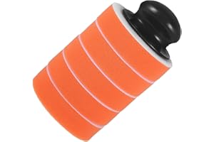 Alipis Car Wax Applicator Kit 6pcs Manual Buffer Pads Set with Handle 4-inch Polishing Sponge Buffing Pads