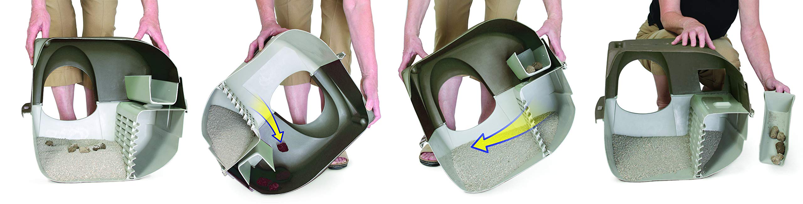 Omega Paw NRA15 Self Cleaning Litter Box Regular Size,Grey on Galleon