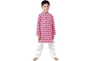 Chandrakala Kids Kurta Set for Boys Indian Printed Ethnic Wear (KK112-P)
