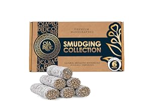 White Sage Smudge Sticks 6 Pack Premium 4 Inch Sage Bundles for House Cleansing, Energy Clearing, Smudging Rituals, Meditatio