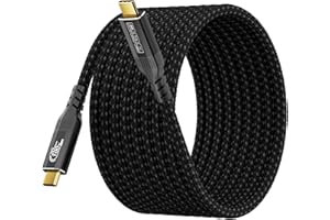 USB c Cable 20ft/6m Compatible with Thunderbolt 4/3, USB 3.2 Gen 2 20Gbps High Speed Data Transfer, 100w Fast Charging & 4K@1