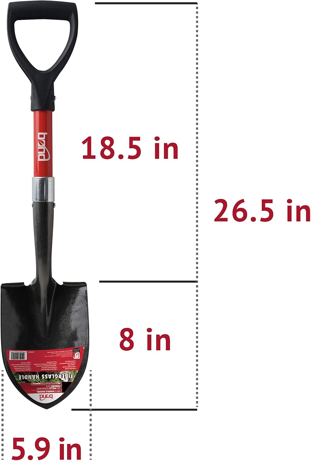 Bond LH015 Mini D Handle Shovel : Garden & Outdoor
