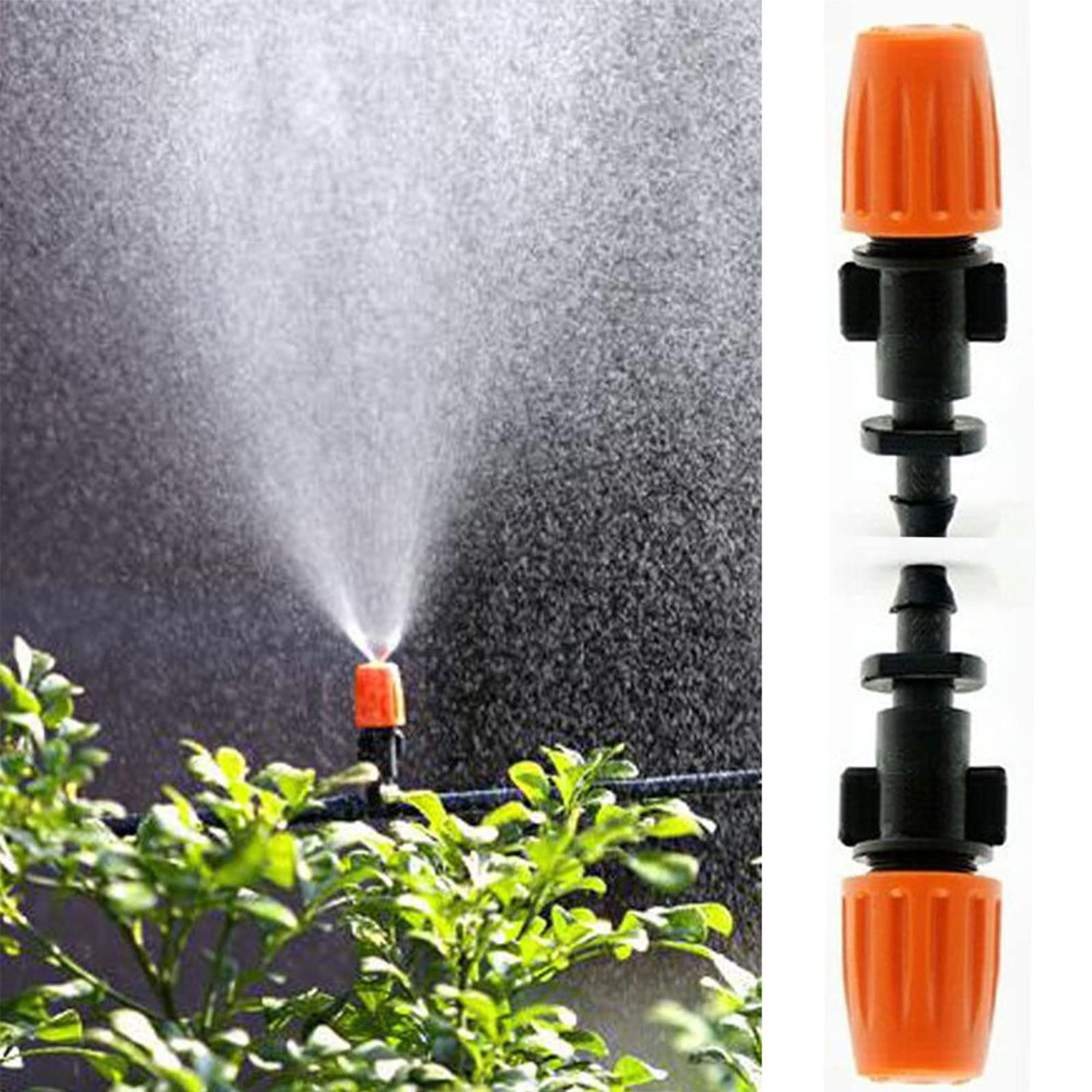 UMIKAkitchen 50 Pcs Garden Irrigation Micro Flow Dripper,Sprinklers Emitter System Adjustable Micro Drip Head for Watering System(50Pcs)