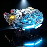 BrickSoul Light Kit for Lego Millennium Falcon Set 75375, Lights Only | Upgraded Touch Control &amp; Dimming &amp; Hidden Cable Tech (75375 Set NOT Included)