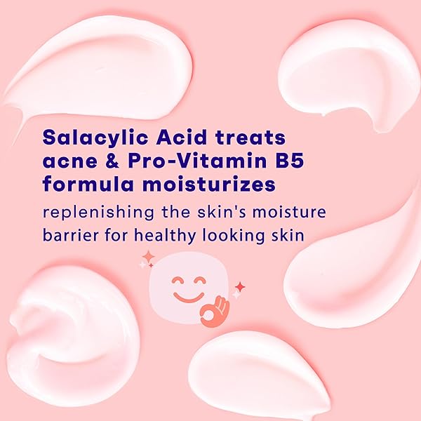 CLEAN & CLEAR ESSENTIALS DUAL ACTION OIL-FREE FACIAL MOISTURIZER, SALICYLIC ACID ACNE TREATMENT WITH PRO-VITAMIN B5 MOISTURIZES WHILE TREATING ACNE & HELPING TO PREVENT PIMPLES, 4 FL. OZ, 3 PACK