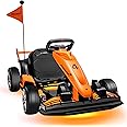 ENYOPRO 24V Licensed McLaren F1 Kids Electric Go Kart, Battery Powered Drift Kart w/Adjustable Seat, Ride On Toy for Big Kids Ages 6+, 7.5MPH Racing Go Cart w/Dual 200W Motor, LED Lights & Safety Belt