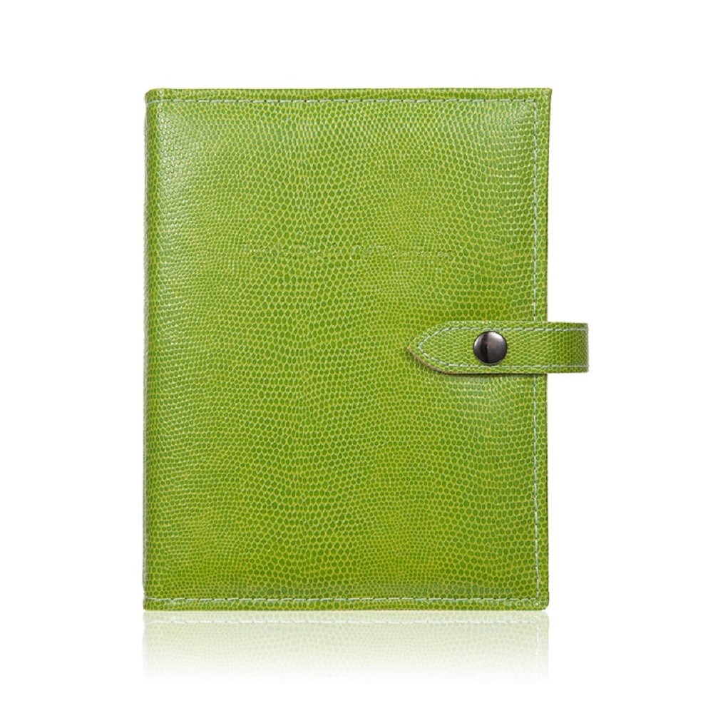 Small Size LIME GREEN LIZARD mock - Little Little Book of Earrings - A Small Book for Keeping Your Earrings Safe!