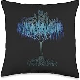 Binary Tree Coding Computer Programmer Throw Pillow