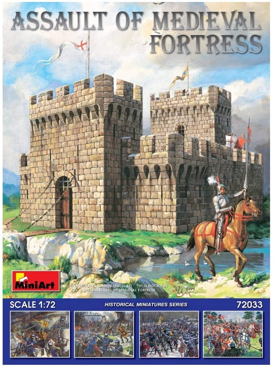 Miniart 1:72 - Assault of Medieval Fortress, Metallic, Earth Tones