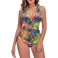 Costume Intero Kiniki Tan Through Donna - Bikini Traspirante Ai Raggi UV Multicolore Taglie 36-48