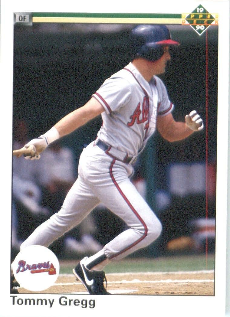 Amazon 1990 Upper Deck 121 Tommy Gregg Atlanta Braves Baseball 