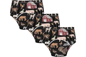 Mazeann Toddler Potty Training Underwear Cotton Absorbent Soft Baby Girl Boy Potty Training Pant 2t-5t