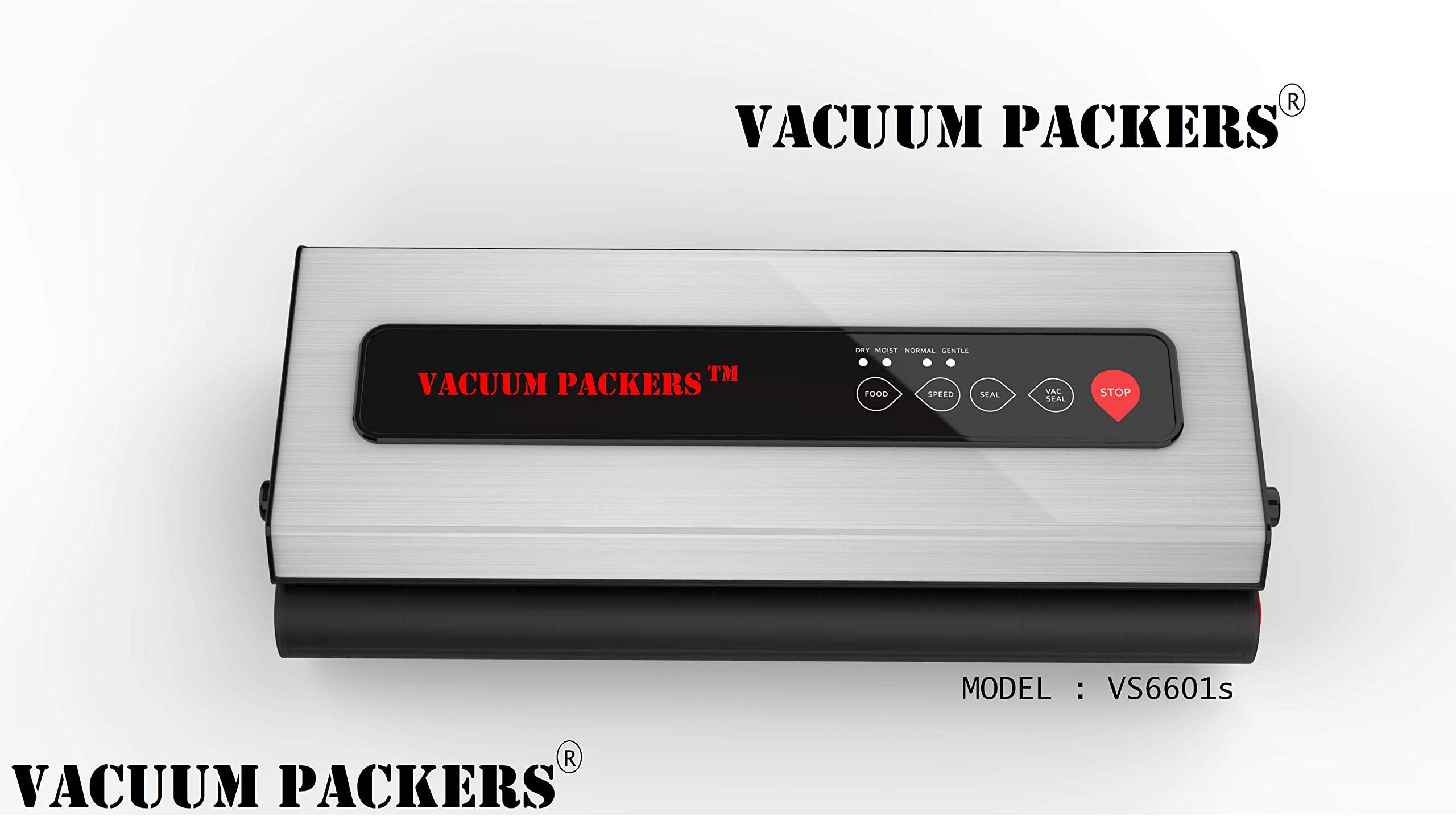 Vacuum Packers VS6601S Food Vacuum Sealer Machine with Powerful 75kpa Pump & Stainless Steel Body for Heavy Duty