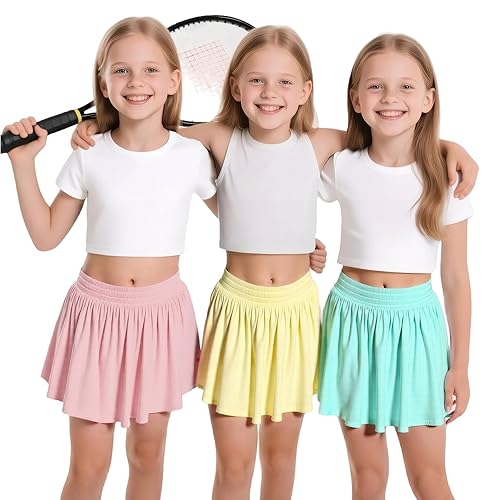 2-in-1 Flowy Shorts Girls Butterfly Tennis Skirts for Girls Teen Preppy  Clothes Kids Activewear Athletic Shorts in Oman Whizz Active Shorts