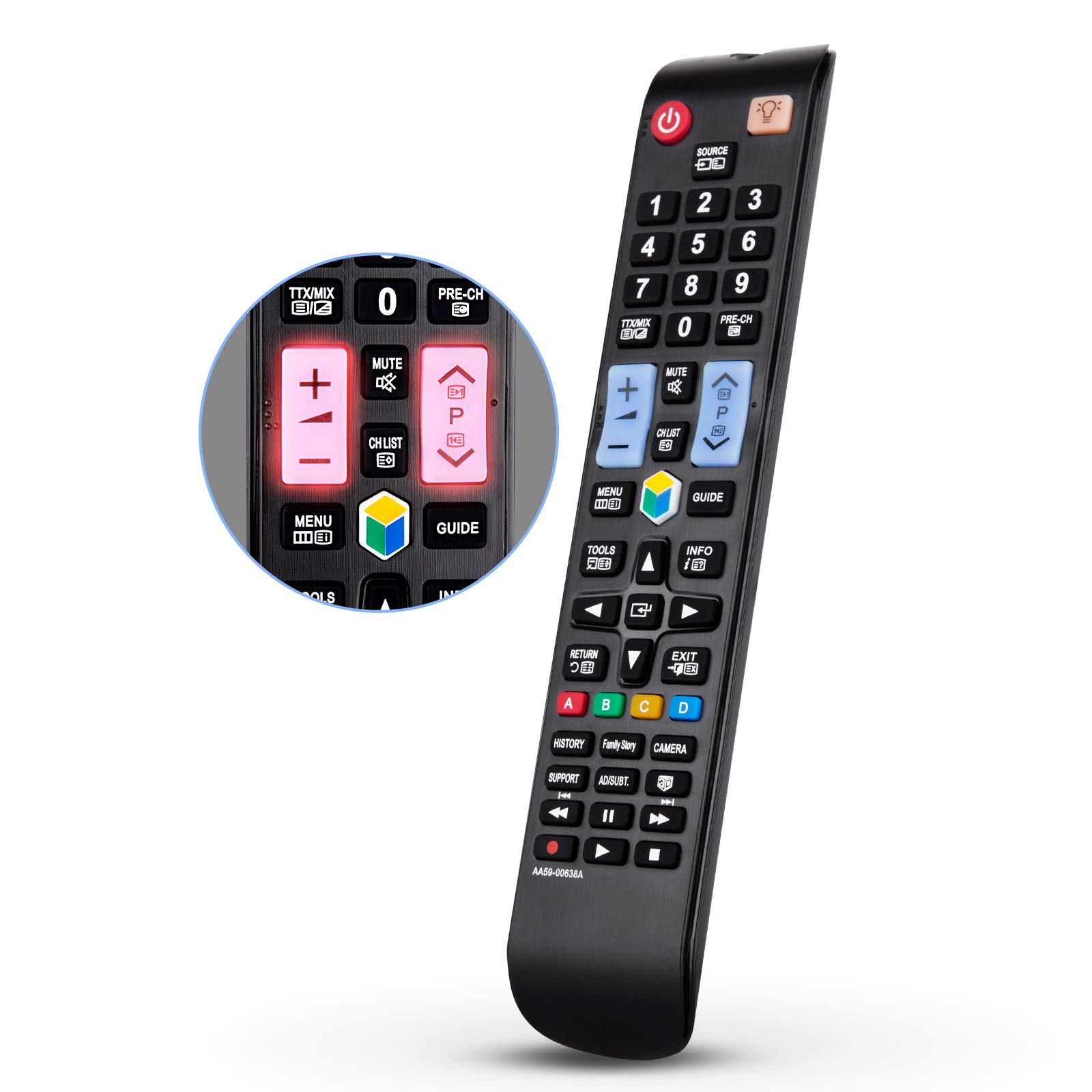 Replacement for Samsung TV Remote Control,Universal for All Samsung Smart TV Original,With illuminated buttons