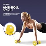 KAYMAN Neoprene Dumbbells 1-10kg Set Anti-Slip Grips with Poster view 6