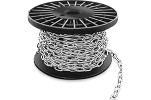 Stainless Steel Chain 2mm x 15 Meters, Metal Hanging Chains for Home Decor, Plant Swag Chain, Lamps Pendant Lighting Chain, I