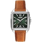 Movado Heritage 1917 Men&rsquo;s Swiss Automatic Leather Square Watch, 35mm